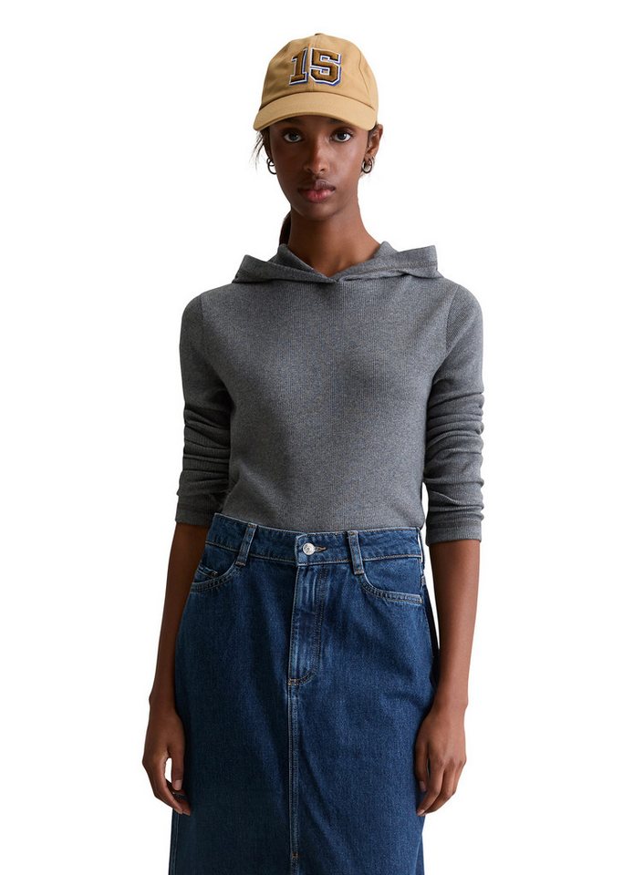 Marc O'Polo DENIM Langarmshirt aus weichem Rippjersey von Marc O'Polo DENIM