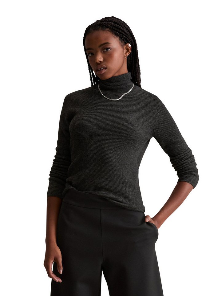 Marc O'Polo DENIM Rollkragenpullover aus softem Schurwolle-Viskose-Mix von Marc O'Polo DENIM