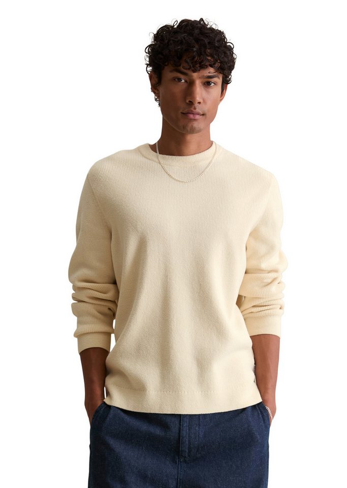 Marc O'Polo DENIM Rundhalspullover aus weichem Bio-Baumwoll-Chenille von Marc O'Polo DENIM