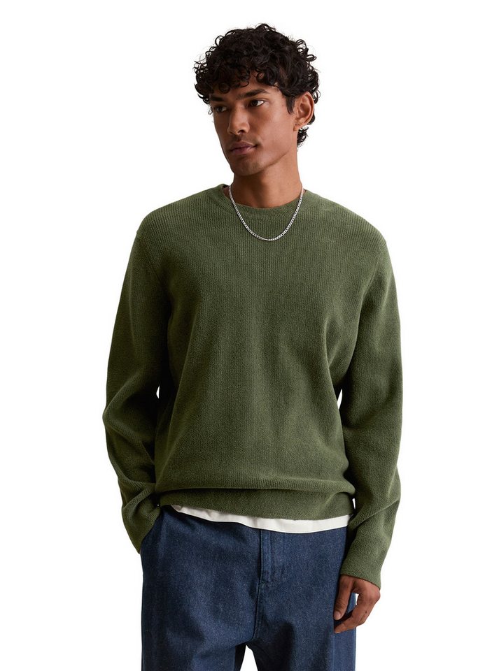 Marc O'Polo DENIM Rundhalspullover aus weichem Bio-Baumwoll-Chenille von Marc O'Polo DENIM