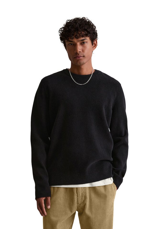 Marc O'Polo DENIM Rundhalspullover aus weichem Bio-Baumwoll-Chenille von Marc O'Polo DENIM