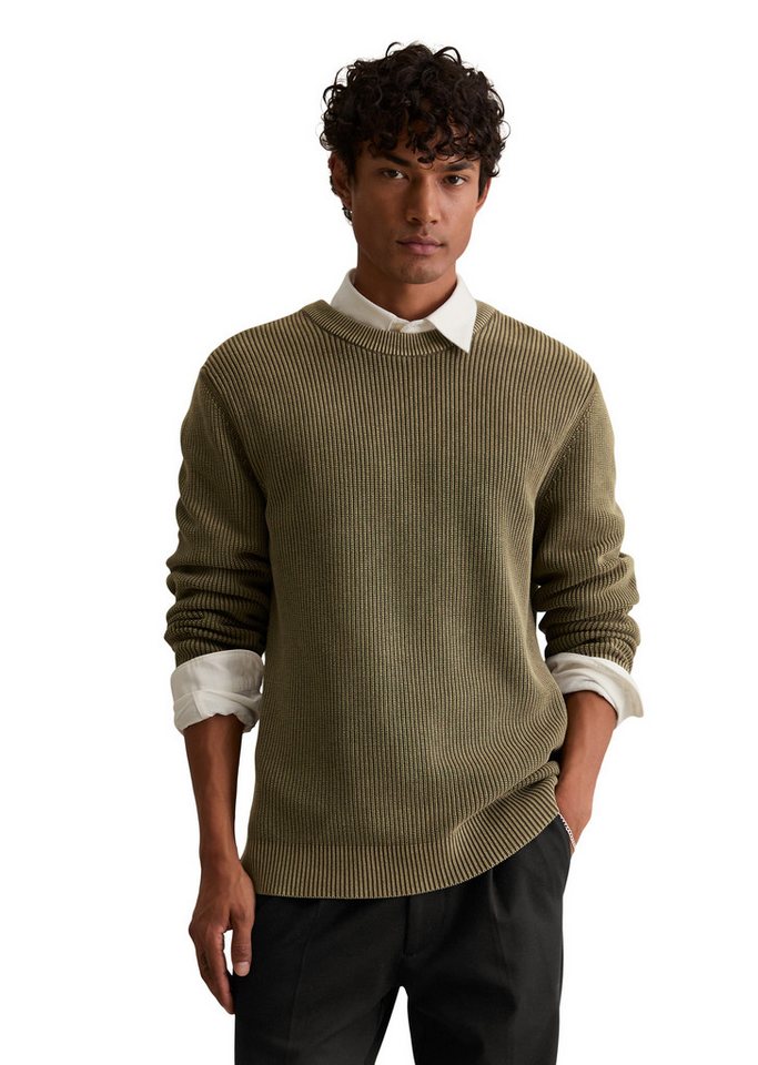 Marc O'Polo DENIM Rundhalspullover loose fit mit speziellem Farbeffekt von Marc O'Polo DENIM