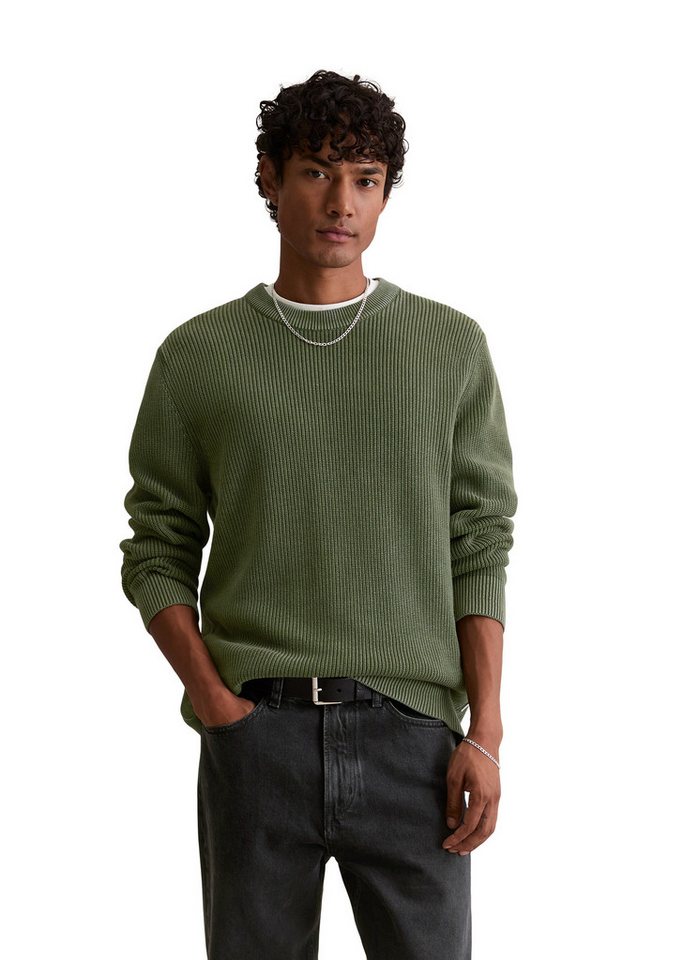 Marc O'Polo DENIM Rundhalspullover mit speziellem Farbeffekt von Marc O'Polo DENIM