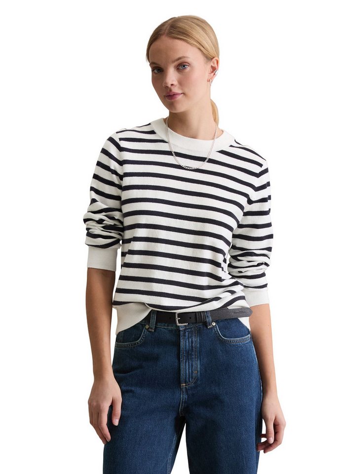 Marc O'Polo DENIM Rundhalspullover regular fit aus Soft Cotton Stretch von Marc O'Polo DENIM
