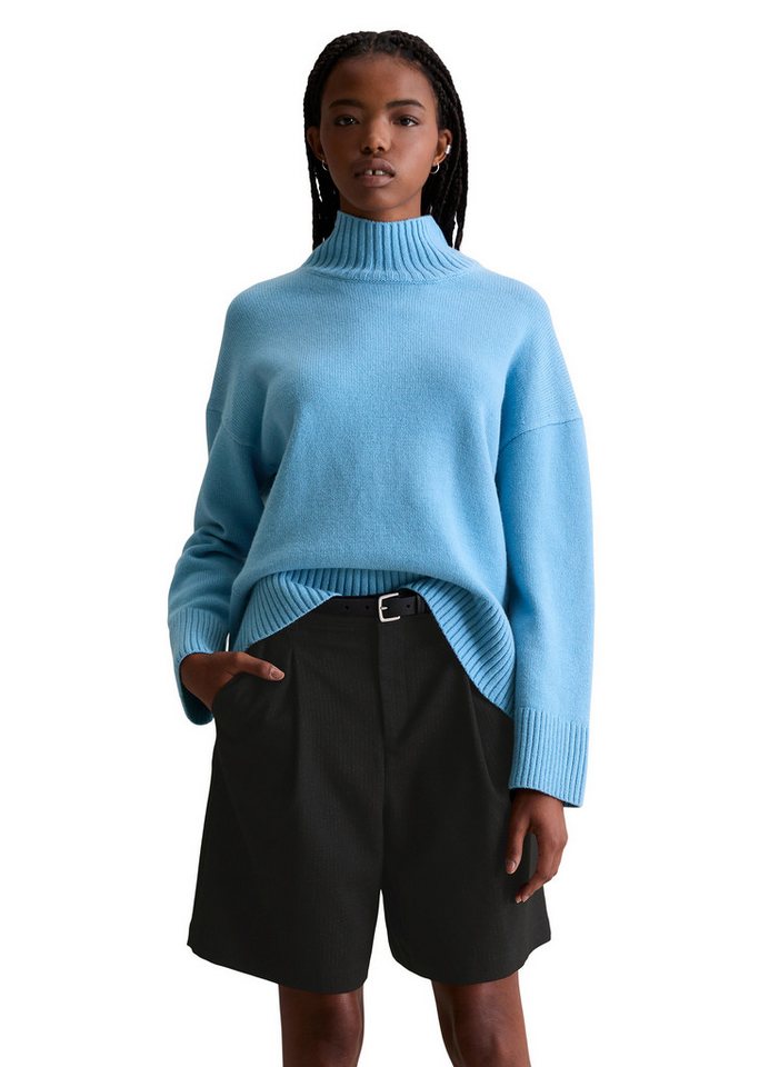 Marc O'Polo DENIM Stehkragenpullover aus softem Wolle-Mix von Marc O'Polo DENIM