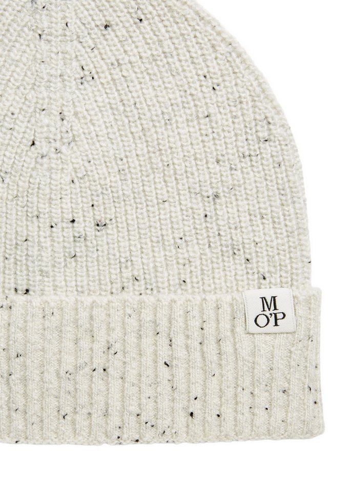 Marc O'Polo DENIM Strickmütze Hat, knitted, fold up, tweed, recyc von Marc O'Polo DENIM