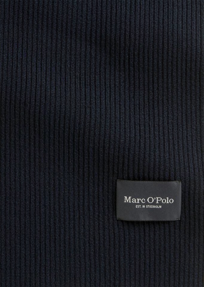 Marc O'Polo DENIM Strickmütze Strickschal mit Logo von Marc O'Polo DENIM