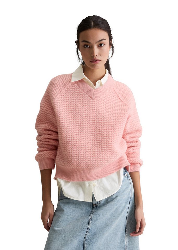 Marc O'Polo DENIM Strickpullover aus weichem Schurwolle-Alpakawolle-Mix von Marc O'Polo DENIM