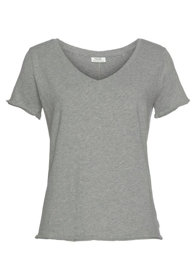 Marc O'Polo DENIM T-Shirt mit abgerundetem V-Neck von Marc O'Polo DENIM