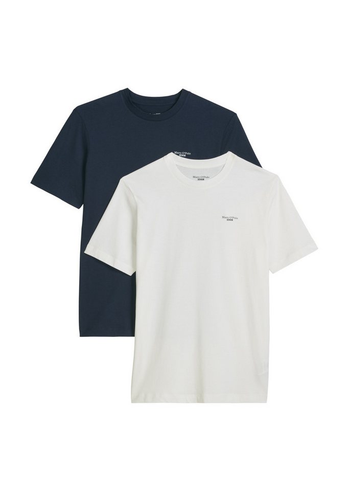 Marc O'Polo DENIM T-Shirt regular fit im 2er Pack, in softem Single Jersey (2-tlg) von Marc O'Polo DENIM