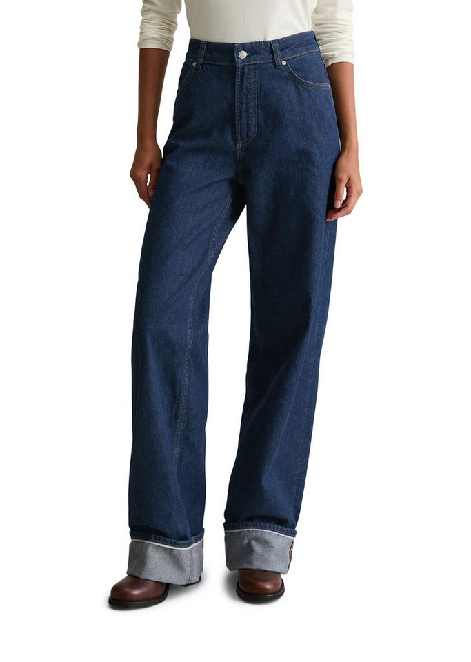 Marc O'Polo DENIM Weite Jeans aus dunkelblauem Rigid Denim Marc O'Polo DENIM Weite Jeans aus dunkelblauem Rigid Denim von Marc O'Polo DENIM