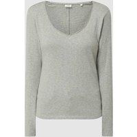 Marc O'Polo Denim Longsleeve aus Bio-Baumwolle in Mittelgrau Melange, Größe L von Marc O'Polo DENIM