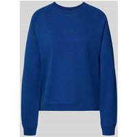 Marc O'Polo Denim Oversized Sweatshirt mit Label-Print in Royal, Größe M von Marc O'Polo DENIM