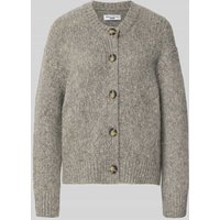 Marc O'Polo Denim Relaxed Fit Strickjacke aus Schurwoll-Mix in Hellgrau Melange, Größe L Marc O'Polo Denim Relaxed Fit Strickjacke aus Schurwoll-Mix in Hellgrau Melange, Größe L von Marc O'Polo DENIM