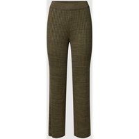 Marc O'Polo Denim Stoffhose mit Strukturmuster in Khaki, Größe M von Marc O'Polo DENIM