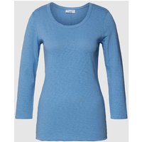 Marc O'Polo Denim T-Shirt mit 3/4-Ärmel in Hellblau, Größe L von Marc O'Polo DENIM