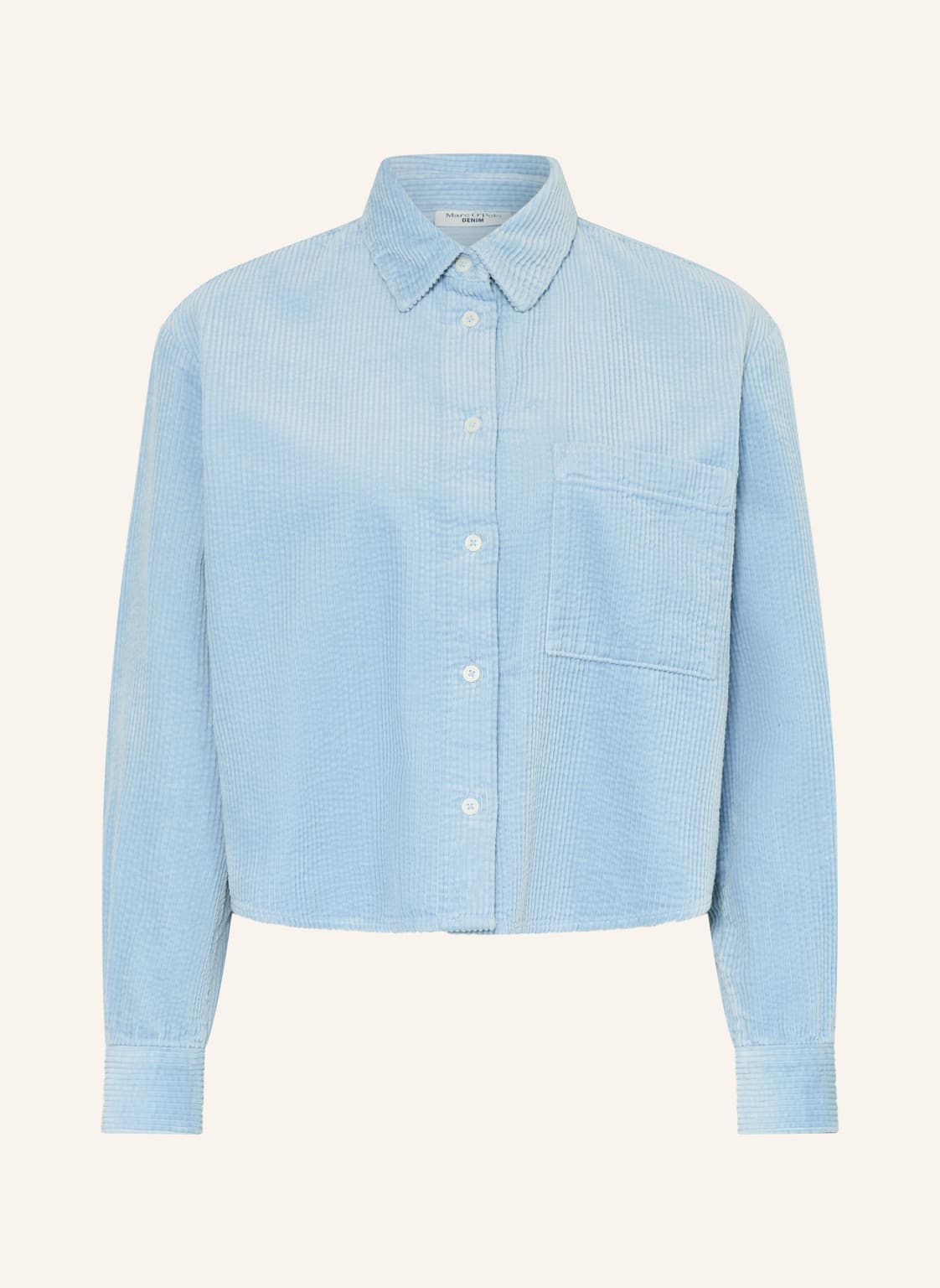 Marc O'polo Denim Hemdbluse Aus Cord blau von Marc O'Polo DENIM