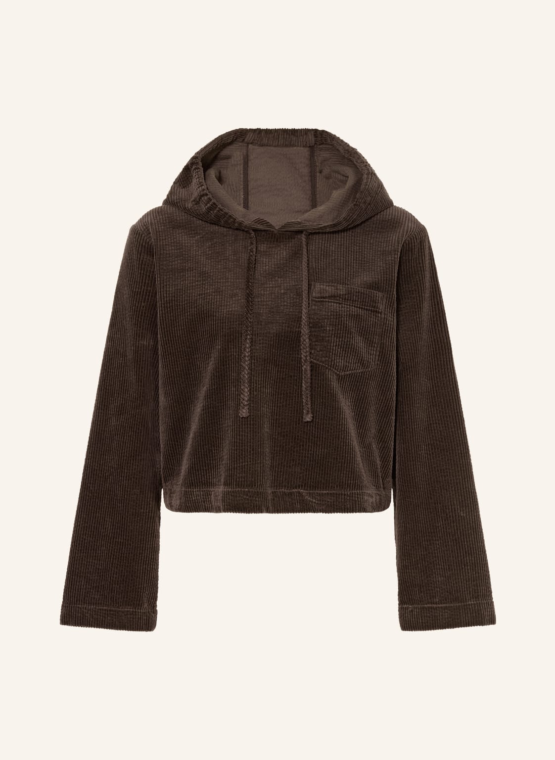 Marc O'polo Denim Hoodie Aus Cord braun von Marc O'Polo DENIM