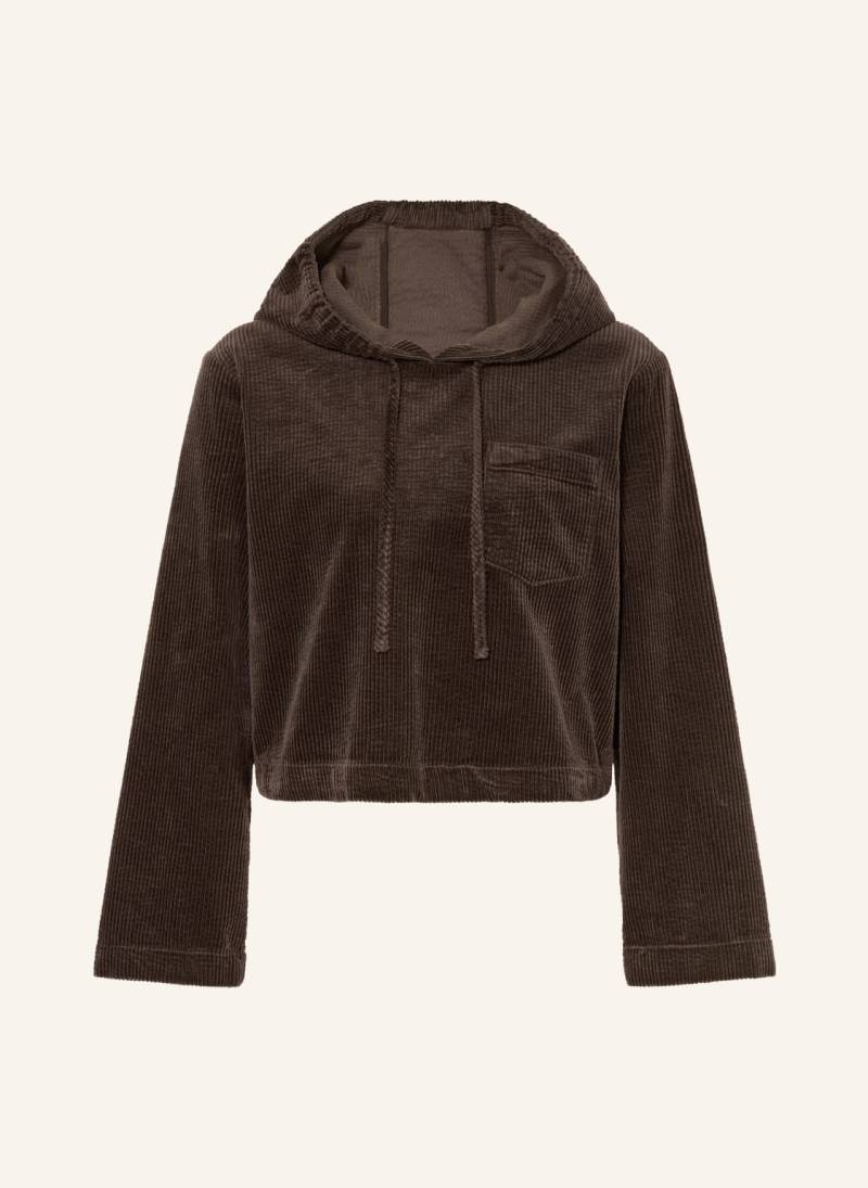 Marc O'polo Denim Hoodie Aus Cord braun von Marc O'Polo DENIM