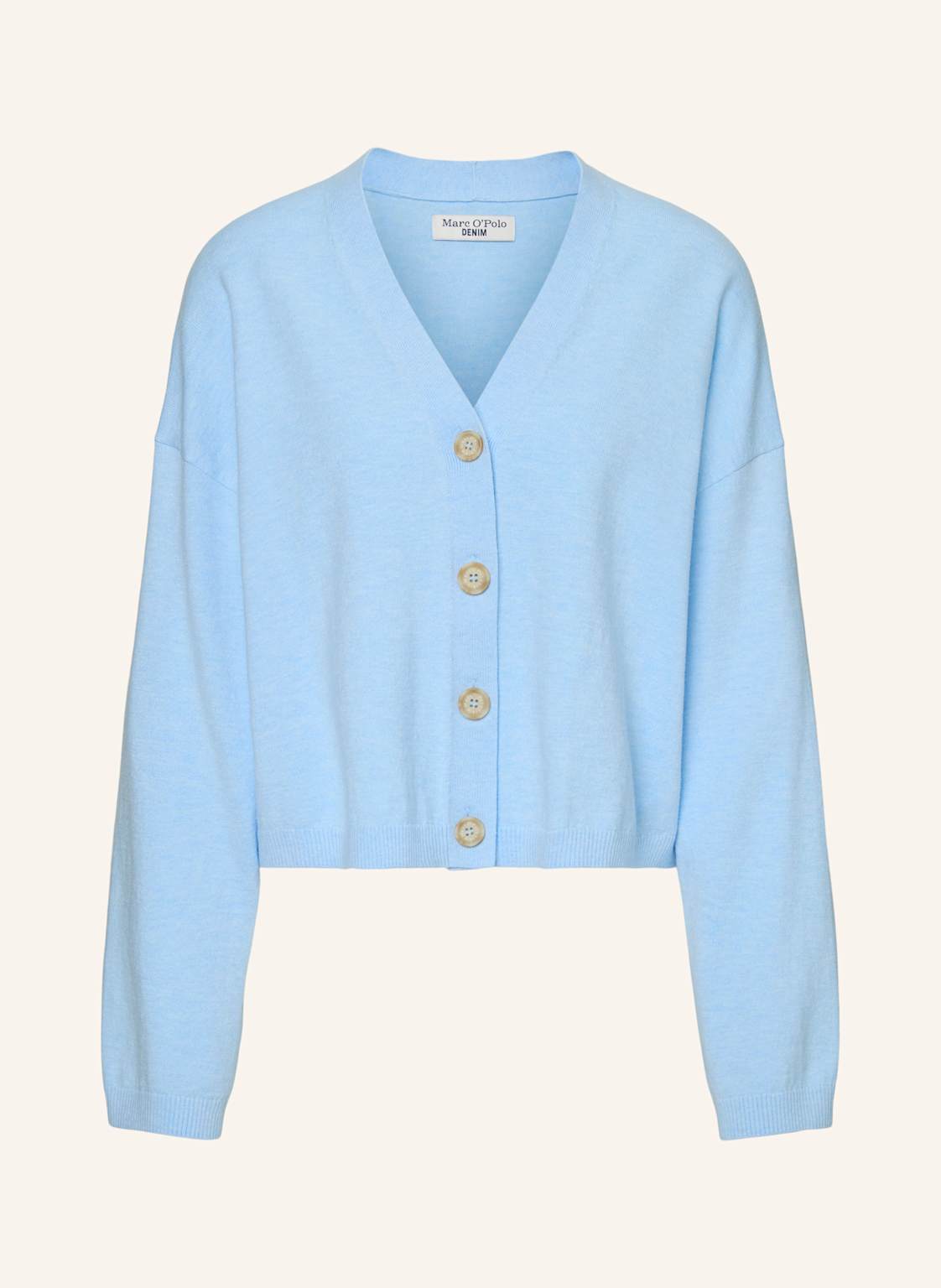 Marc O'polo Denim Strickpolo blau von Marc O'Polo DENIM