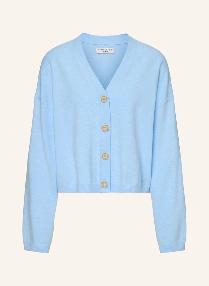 Marc O'polo Denim Strickpolo blau von Marc O'Polo DENIM