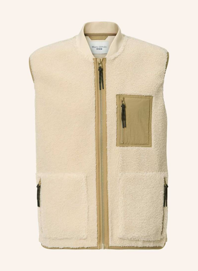 Marc O'polo Denim Teddyweste beige von Marc O'Polo DENIM