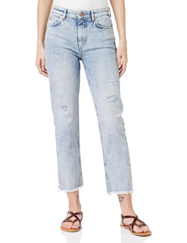 Marc O'Polo Denim Damen 42910112213 Slim Jeans, Blau (Authentic Destroyed Wash P49, 31W / 34L von Marc O'Polo