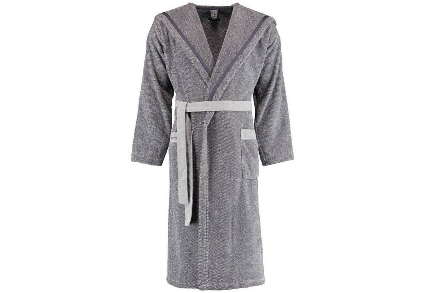 Marc O'Polo Home Unisex-Bademantel Melange von Marc O'Polo, 100% Baumwolle, Kapuze, Zwei Taschen, Bindegürtel von Marc O'Polo Home