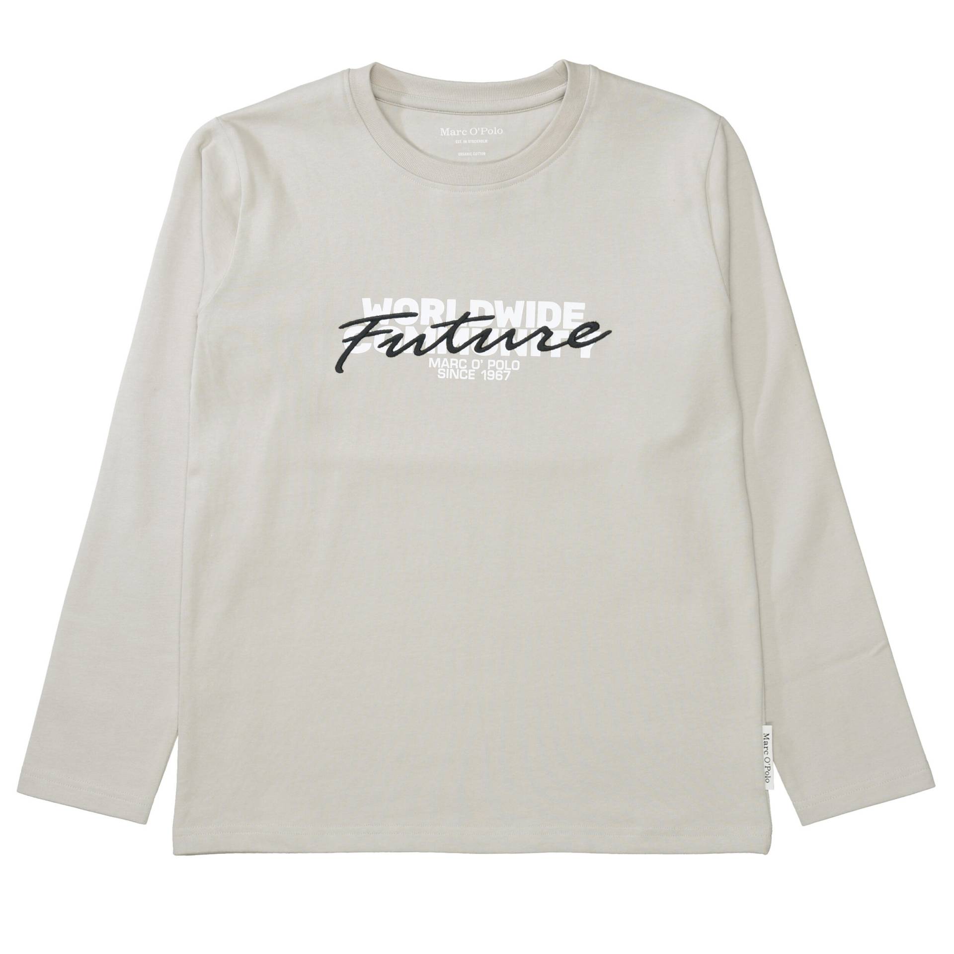 Marc OPolo Junior - Kn.-Longsleeve gray silk - Gr. - 152 von Marc O'Polo Junior