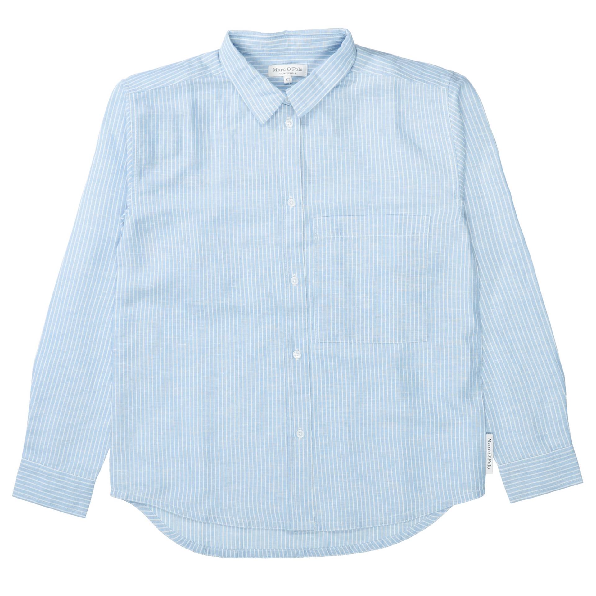 Marc OPolo Junior - Md.-Bluse cloudy blue stripe - Gr. - 140 von Marc O'Polo Junior