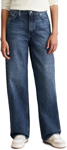 Marc O'Polo Denim Damen Jeanshose Wide Leg High Waist, Blau (Multi/Icy Dark Vintage Blue), W29/L34 von Marc O'Polo