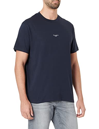 Marc O'Polo Denim Herren T-Shirt aus Bio-Baumwolle mit Rundhalsausschnitt, Blau (True Navy), S Marc O'Polo Denim Herren T-Shirt aus Bio-Baumwolle mit Rundhalsausschnitt, Blau (True Navy), S von Marc O'Polo