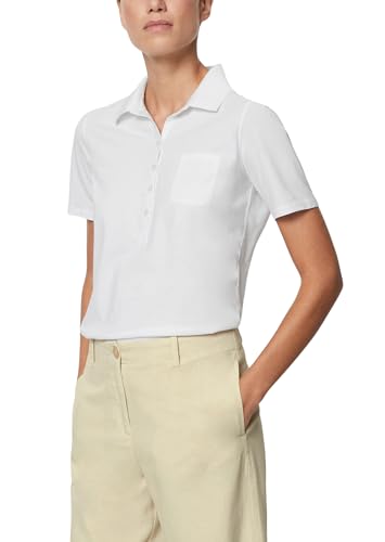 MARC O’POLO Damen 403205553037 Polo Shirt, Weiß, XXL von Marc O'Polo