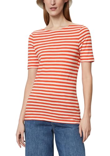 MARC O’POLO Damen 403219651333 T-Shirt, Multi/Fruity Orange, L von Marc O'Polo