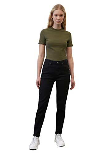 MARC O'POLO Denim Damen T-Shirt mit Stretch-Anteil Slim Fit, Grün (Dakota Shadow), XS von Marc O'Polo