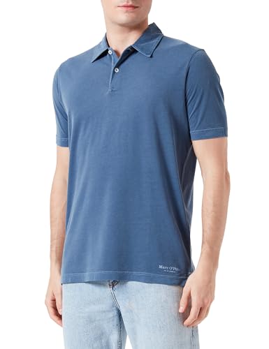 MARC O'POLO Herren M24221053056 Polohemd, Blau, XXL von Marc O'Polo