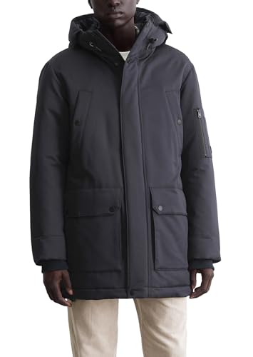 Marc O'Polo Herren Parka mit Kapuze gefüttert, Blau (Dark Navy), L Marc O'Polo Herren Parka mit Kapuze gefüttert, Blau (Dark Navy), L von Marc O'Polo