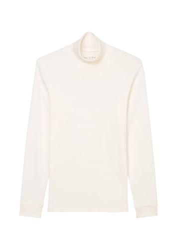 Marc O'Polo Herren Langarmshirt aus Bio-Baumwolle mit Rollkragen, Cremefarben (White Cotton), 3XL von Marc O'Polo