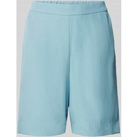 Marc O'Polo Bermudas aus Lyocell-Leinen-Mix in unifarbenem Design in Aqua, Größe 36 von Marc O'Polo