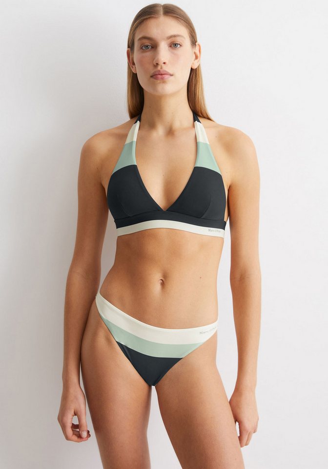 Marc O'Polo Bikini-Hose Summer Stripes mit elegantem Farbblock-Muster von Marc O'Polo