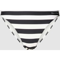 Marc O'Polo Bikini-Slip mit Streifenmuster in Black, Größe M von Marc O'Polo