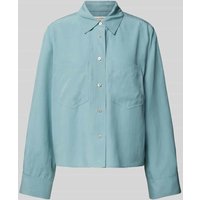 Marc O'Polo Bluse mit Brusttaschen in Aqua, Größe 44 von Marc O'Polo