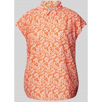 Marc O'Polo Bluse mit floralem Muster in Orange, Größe 46 von Marc O'Polo