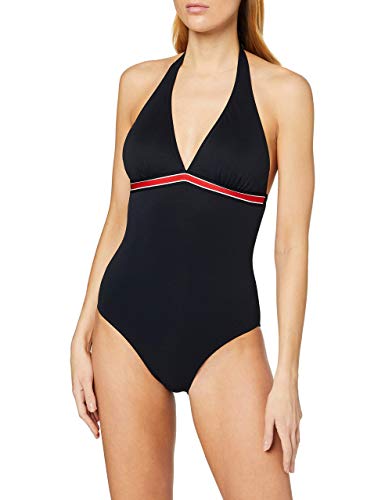 Marc O’Polo Body & Beach Damen Beach W-Beachsuit Badeanzug, Schwarz (Blauschwarz 001), 36 (Herstellergröße: 036) von Marc O'Polo