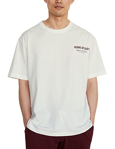 Marc O’Polo Body & Beach Herren M-Shirt Crew-Neck Pyjamaoberteil, Off-White, S von Marc O'Polo