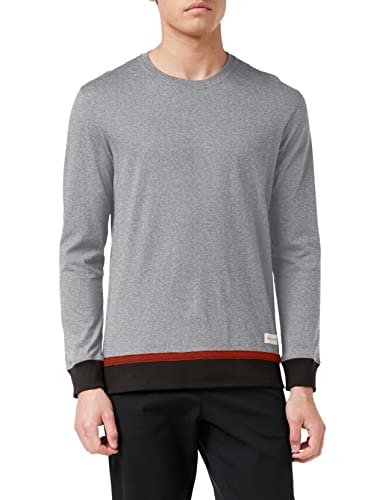 Marc O’Polo Body & Beach Herren Mix M-Shirt LS Crew-Neck Pyjamaoberteil, grau-Mel, L von Marc O'Polo