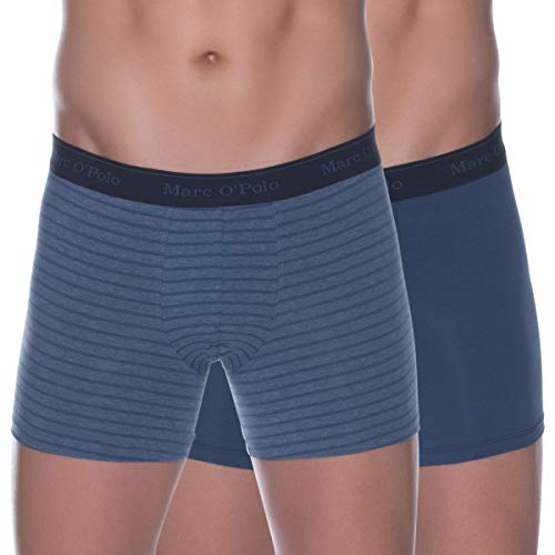 Marc O’Polo Body & Beach Herren Multipack M-Cyclist 2-Pack Retroshorts, Blau (Blau-Jaspe 812), Medium (2er Pack) von Marc O'Polo