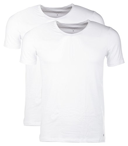 Marc O'Polo Body & Beach Herren Unterhemd Shirt V-Neck (DOPA), 2er Pack (XL, Weiß) von Marc O'Polo