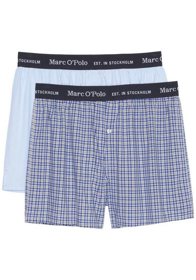 Marc O'Polo Boxer (Packung, 2-St) Kariertes Muster von Marc O'Polo