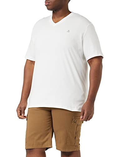 Marc O'Polo CASUAL T-Shirt – Herren Shirt – Regular T-Shirt mit Logo Print für Männer – V-Neck - Jersey - Größe: S von Marc O'Polo